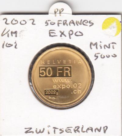 Beschrijving: 50 Francs  EXPO 11,29 gram (0,900)